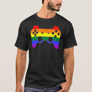Rainbow Gaming Controller, For LGBT Gamers T-Shirt