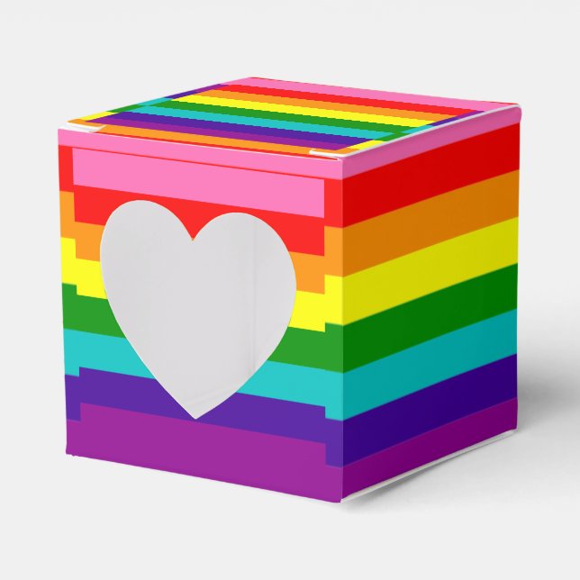 Rainbow, Gay and sympathisers Favour Box (Front Side)