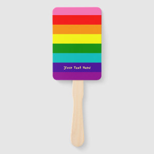 Rainbow, Gay and sympathisers Hand Fan
