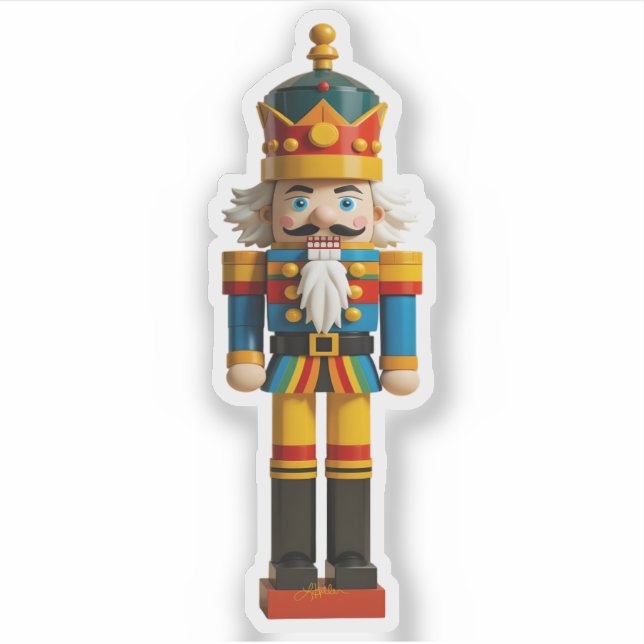 Rainbow Gay Pride Christmas Nutcracker Toy (Front)