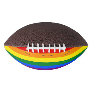 Rainbow Gay Pride Flag American Football