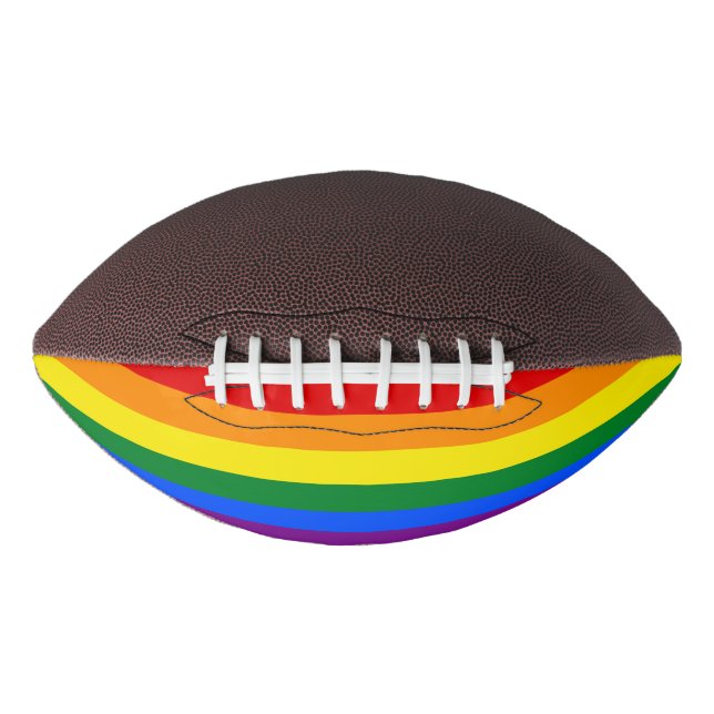 Rainbow Gay Pride Flag American Football (Front)