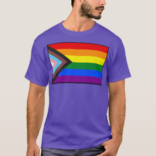 Rainbow Gay Pride Flag LGBTQ Month Supporter Graph T-Shirt
