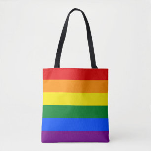 Rainbow Gay Pride Flag Tote Bag