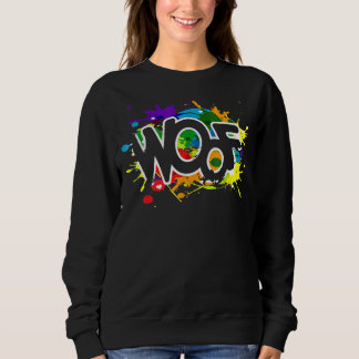 Rainbow Gay Pride Lgbt Awareness Woof For Dog Sweatshirt