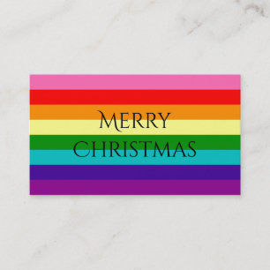 Rainbow Gay Pride LGBT Original 8 Stripes Flag Business Card