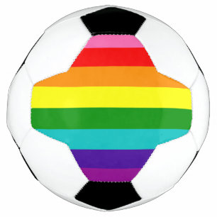 Rainbow Gay Pride LGBT Original 8 Stripes Flag Football