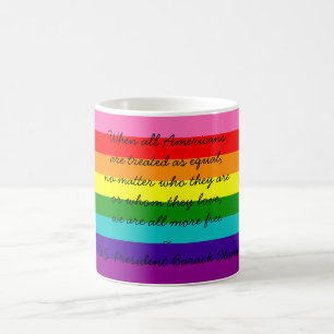 Rainbow Gay Pride LGBT Original 8 Stripes Flag Mug