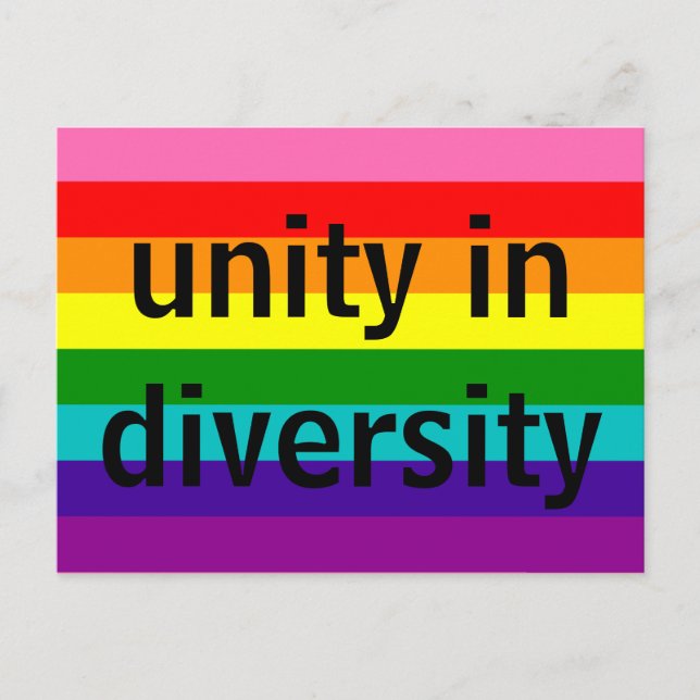 Rainbow Gay Pride LGBT Original 8 Stripes Postcard (Front)