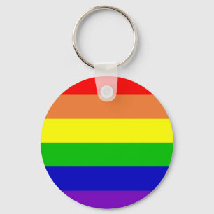 Rainbow Gay Rights Flag Key Ring