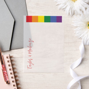 Rainbow Gay Wedding Text Template