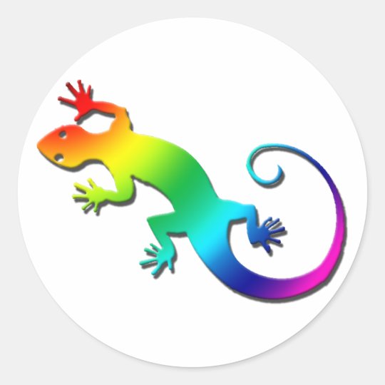 Rainbow Gecko Stickers