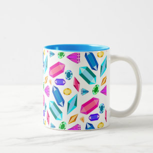 Rainbow Gems Two-Tone Coffee Mug