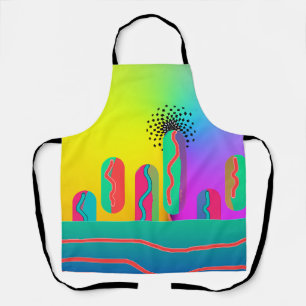 Rainbow Geo Bold Medium Apron
