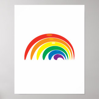 Rainbow Geometry Poster