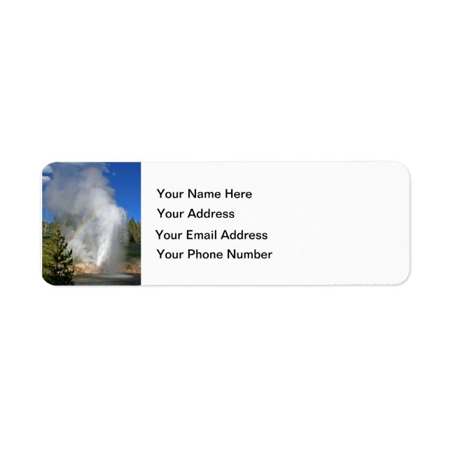 Rainbow Geyser Yellowstone w/ Famous Emerson Quote (Front)