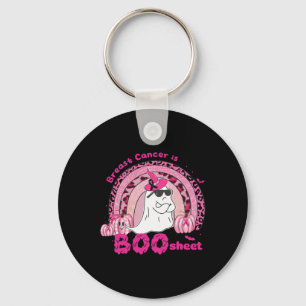 Rainbow Ghost Breast Cancer Is Boo Sheet Awareness Key Ring