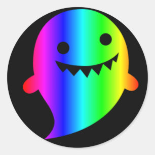 Rainbow Ghost sticker