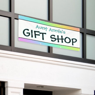 Rainbow Gift Shop Banner