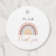 Rainbow Gift Tag