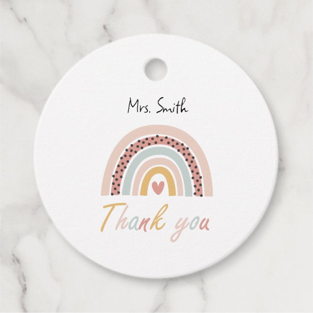 Rainbow Gift Tag (Front)