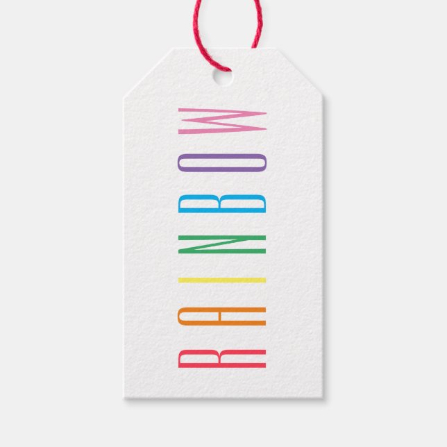 RAINBOW Gift Tags (Front)