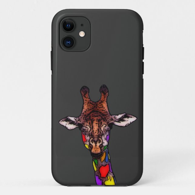 Rainbow Giraffe Case-Mate iPhone Case (Back)