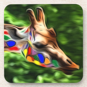 Rainbow Giraffe Coaster