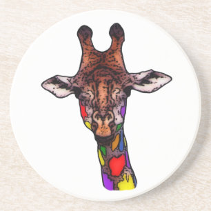 Rainbow Giraffe Coaster
