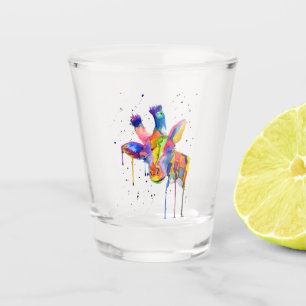 Rainbow Giraffe Shot glass