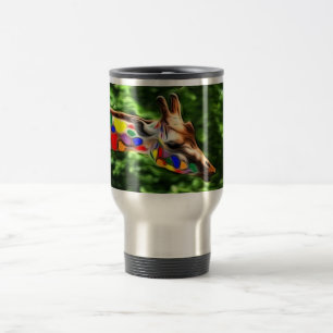 Rainbow Giraffe Travel Mug