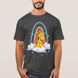 Rainbow Girafficorn Africa Animal Fantasy Giraffe T-Shirt