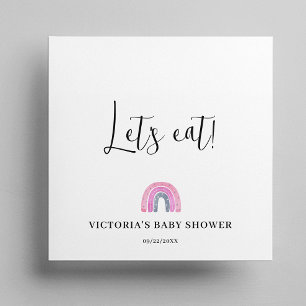  Rainbow Girl Baby Shower Napkin