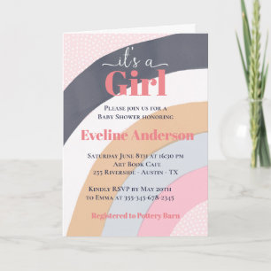 Rainbow Girl Holiday Card