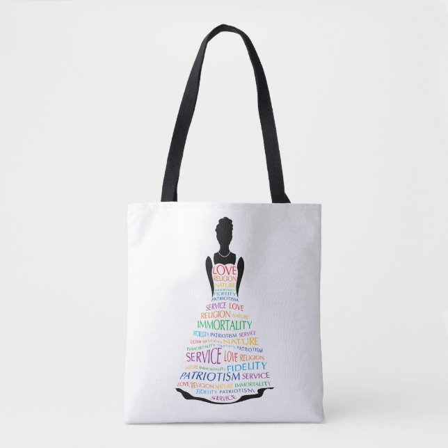 Rainbow Girls Assembly, Custom Masonic Tote Bags (Front)