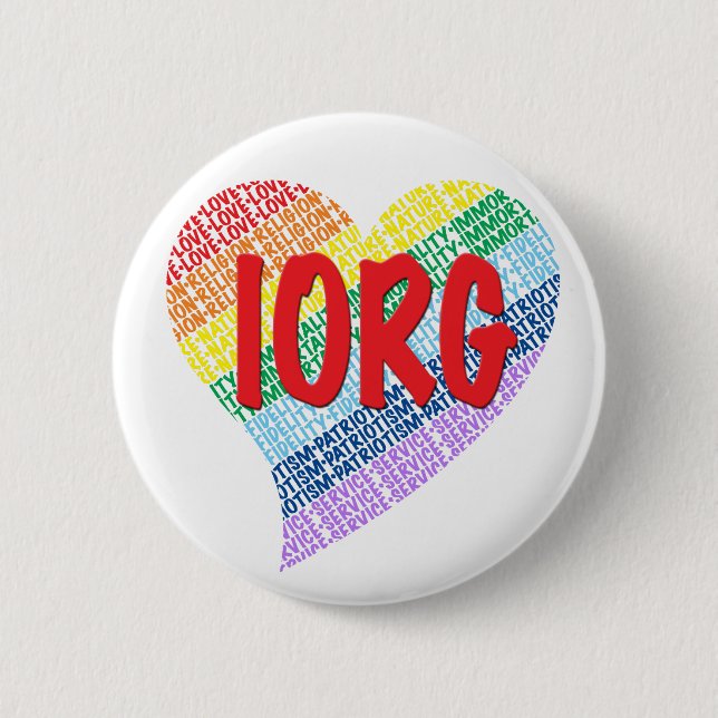 Rainbow Girls Button (Front)