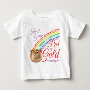 Rainbow Girls Find Your Pot of Gold Baby T-Shirt