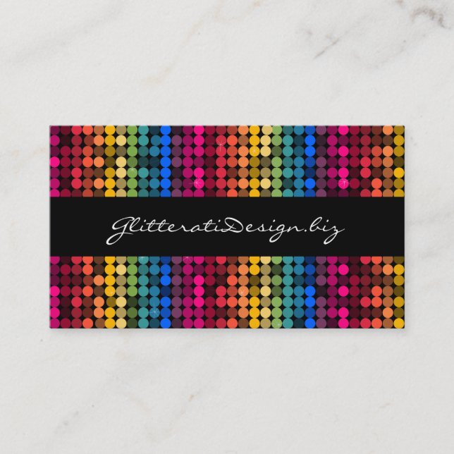 Rainbow Glam Business Card (Front)