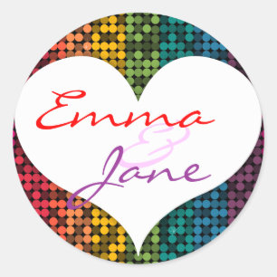 Rainbow Glam Love Sticker