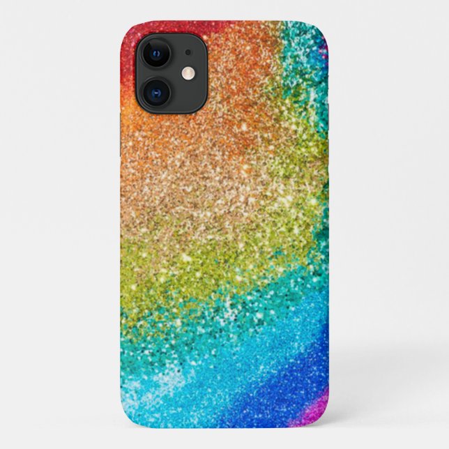 Rainbow Glitter Case-Mate iPhone Case (Back)