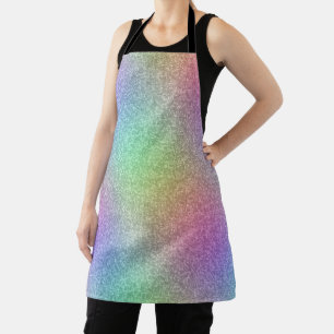 Rainbow Glitter Effect Apron