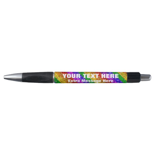 Rainbow Glitter Gay Pride Parade Business Template (Front)