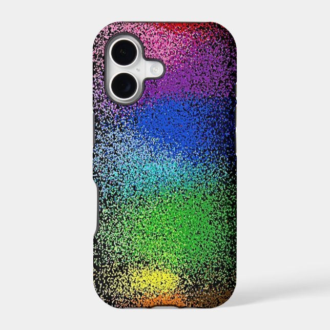 rainbow glitter iphone 5 case (Back)