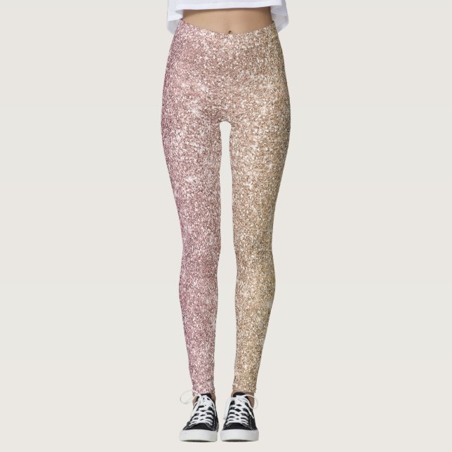 Rainbow Glitter  Leggings (Front)