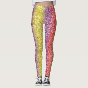 Rainbow Glitter Leggings
