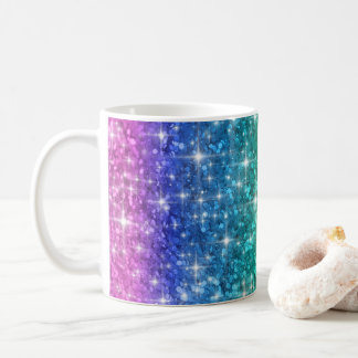 Rainbow Glitter Mug