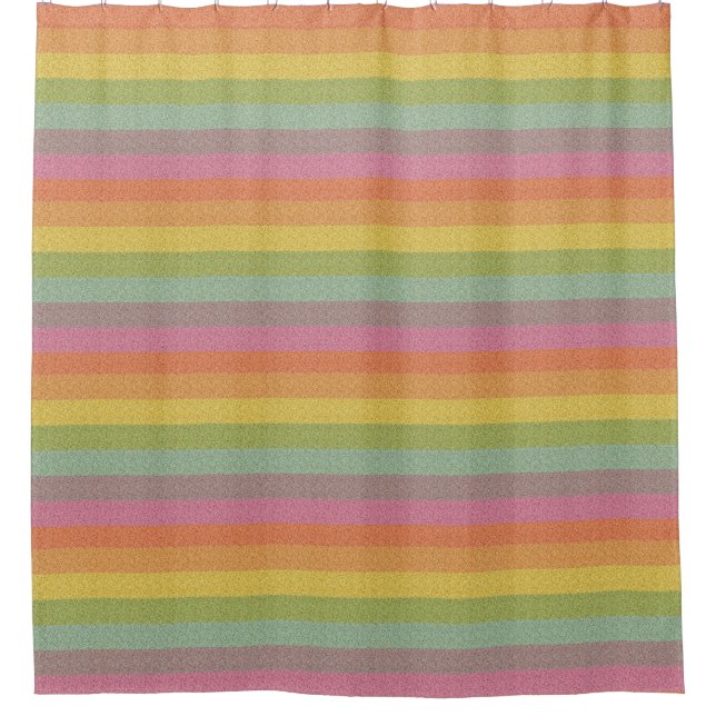 Rainbow glitter shower curtain (Front)