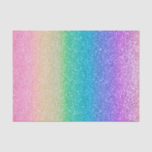 Rainbow Glitter Sparkle Pretty Birthday Party Tissue Paper