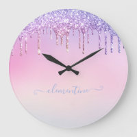 Rainbow glitter sparkle script modern girly script