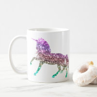 Rainbow Glitter Sparkle Unicorn Iridescent Mug
